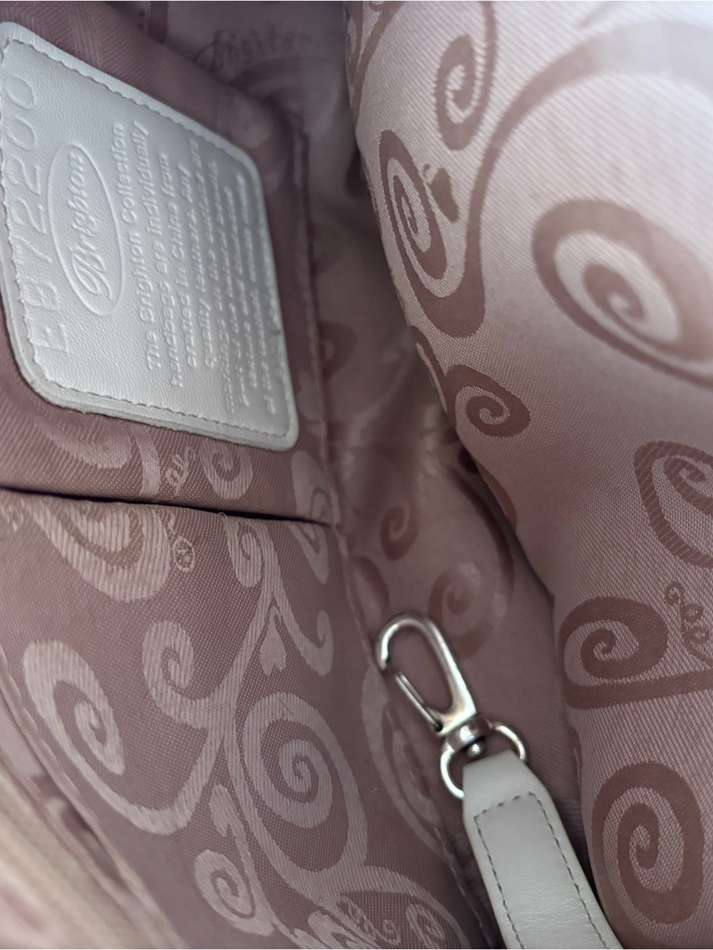 Brighton Pink Leather Shoulder Bag with Braided Strap - Picture 5 of 8